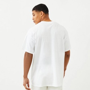 T-shirt surdimensionné à col rond pour hommes de luxe personnalisé 100% jersey imprimé de haute qualité en coton avec demi-manches - Product Image 5