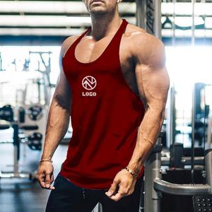Débardeur 100% coton personnalisé pour hommes de haute qualité tricoté Streetwear Muscle Fit côtelé Gym Workout T-shirt sans manches Style décontracté - Product Image 5