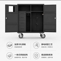Armoire de rangement équestre à roulettes en tôle sur mesure pour équipement de chevaux, installation facile, gain de place