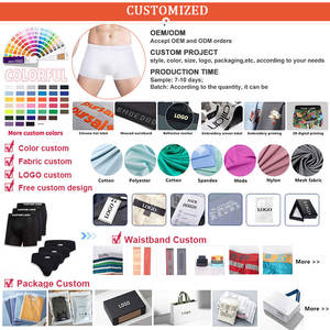 Bóxer de calidad superior para hombre, logotipo personalizado en la cintura, bolsa grande, material de encanto masculino, calzoncillos bóxer para hombre, ropa interior para hombre - Product Image 6