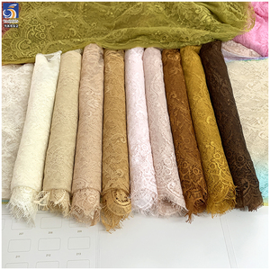 YX962 300CM*150CM Tessuto in Pizzo Color Pelle Avorio in Poliestere Personalizzato per Tessuti d'Arredamento e Abbigliamento - Product Image 2