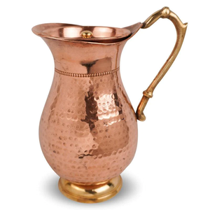 Pichet à eau en cuivre traditionnel pour restaurants maison pichet en cuivre traditionnel pichet à eau indien ayurveda avantages en cuivre - Product Image 6