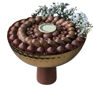 Soporte para servir postres de metal martillado de alta calidad para bodas y ocasiones especiales Ecológico para cumpleaños Fiestas de Navidad - Product Image 2