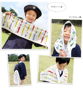 โอซาก้าญี่ปุ่นพิมพ์ผ้ากอซผ้าขนหนูผ้าฝ้าย100% ผ้าขนหนูอาบน้ำ60ซม. * 125ซม. ออกแบบเดิมน่ารักนุ่มต่ำ MOQ รถ - Product Image 5