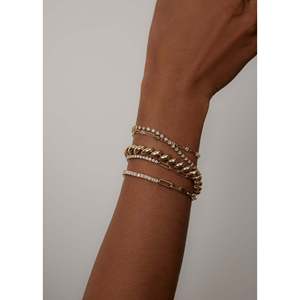 Hampshire House <b>Rose</b> <b>Gold</b> Bracelet 14K 18K Platinum Plated Star Shaped Religious <b>Bangles</b> Religious Gift Jewelry - Product Image 3