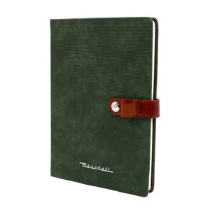 สมุดโน๊ตหนังจระเข้เนื้อด้านลายมาเซราติดูมีระดับ80แกรมกระดาษ192หน้าโลโก้ออกแบบได้ตามต้องการ - Product Image 1