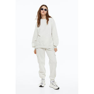 High Waist <b>Jogger</b> Woman <b>Jogger</b> 80% Cotton 20% Polyester Clothing Women Tracksuit/ Tracksuit / <b>Cheap</b> Women Tracksuits - Product Image 2