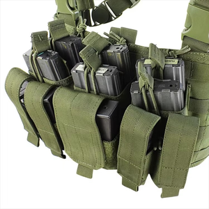 Aparejo de pecho hecho a medida, chaleco de caza de la mejor calidad con bolsa de almacenamiento de extensión funcional, aparejo de pecho táctico - Product Image 4