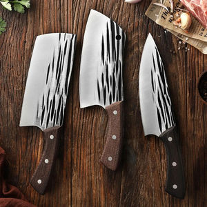 Juego de cuchillos de cocina de acero inoxidable, cuchillos de chef, cuchillo para cortar carne, cuchillo para deshuesar, cuchillo de carnicero con mango de madera - Product Image 4