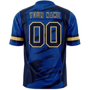 เสื้ออเมริกันฟุตบอลสั่งทำขายส่งพร้อมชื่อและหมายเลข |   ชุดทีมกีฬาแบบซับลิเมชั่น - Product Image 3