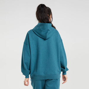 Fentes latérales personnalisées pour femmes pull à capuche décontracté à manches longues sweat pour entraînement de gymnastique automne Fitness vêtements blanc à capuche - Product Image 2