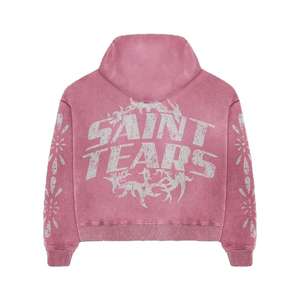 Otoño Vintage lavado 2 piezas Streetwear Set Y2K estilo de gran tamaño Drop Shoulder Hoodie pantalones de pierna recta Terry Fabric chándal - Product Image 3