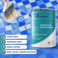 Revêtement liquide acrylique imperméable pour la protection des sols de cour et des sols extérieurs en carrelage