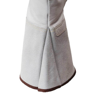 Guantes de soldadura resistentes al calor extremo Guantes de soldadura MIG industriales de alta resistencia Guantes DE SEGURIDAD Cuero Trabajo pesado Totalmente Palma - Product Image 6