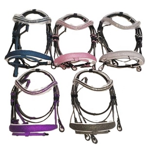 Accesorios Ecuestres: Set de Brillo Combinado para Caballo - Brida de Cuero, Almohadilla para Silla de Montar, Botas de Cepillado y Set de Brillo para Caballo - Product Image 1