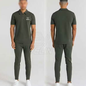 Camiseta Polo con Cierre para Hombre, Informal, de Manga Corta, de Algodón, Camiseta Polo con Cierre de Moda para Hombre, Ajustada, de Verano - Product Image 3