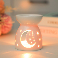 Nouveau Brûleur de Cire en Céramique Style Transfrontalier, Chauffe-Bougie Chalet, Brûleur d'Huile, Lampe Aromatique, Décoration Parfumée pour la Maison et la Chambre, Cadeau
