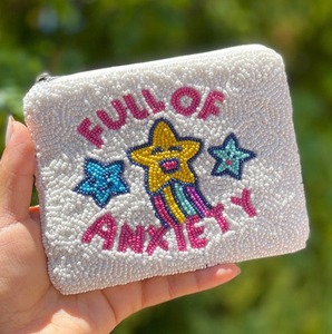 Multiple Cash Money Coin Purse Bead Bag Clutch Beaded Embellished <b>Gift</b> by glowin fashion - Product Image 3