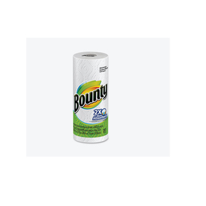 Essuie-tout blanc taille rapide Bounty 8 rouleaux familiaux = 20 rouleaux réguliers de mouchoirs en papier doux à 2 plis pour la maison et les toilettes - Product Image 6