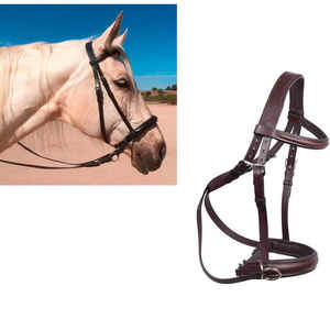 Cabecera de Cuero Genuino, Brida de Caballo Occidental, Equipo de Seguridad al Aire Libre, Novedad - Product Image 3