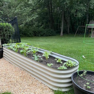 Large Galvanized Metal Raised Garden Bed Kit Deep Root <b>Planter</b> Box <b>for</b> Home Use Excellent Aesthetics Tall Flower Pots <b>Planters</b> - Product Image 2