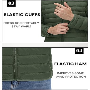 Veste à bulles très vendue pour hommes, manteaux d'hiver épais, vestes matelassées pour hommes, veste rembourrée pour hommes 2025 - Product Image 4