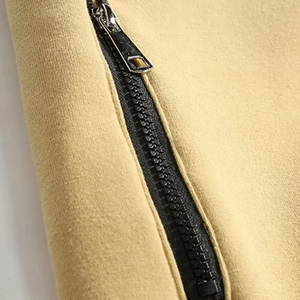 Sudadera con capucha de invierno de gran tamaño unisex de algodón liso en blanco con cremallera vintage de alta calidad y logotipo personalizado para hombre - Product Image 4