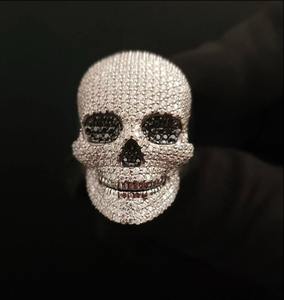 Bijoux de déclaration de qualité de luxe pour hommes CZ Bling Ring Inspiré Hip Hop IGI Certificat Moissanite Pierre principale disponible à bas prix - Product Image 2