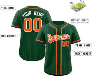 Jersey de béisbol con ajuste personalizado, camisa de softball de malla de secado rápido con botones, aparejos de rendimiento profesional, letras de sarga bordadas, jóvenes de EE. UU. - Product Image 6