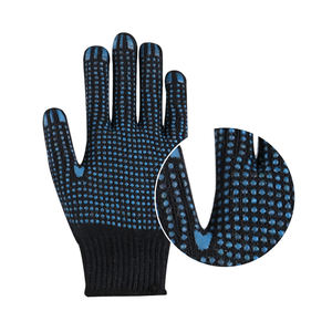 Cómodos guantes de trabajo punteados de punto sin costuras reutilizables con sujeción segura y destreza Guantes de seguridad resistentes al deslizamiento - Product Image 2
