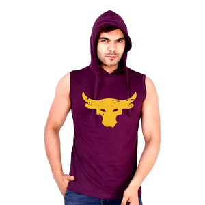 Ropa de entrenamiento de talla grande, camisetas sin mangas deportivas para hombre, secado rápido, absorción de humedad, chaleco de gimnasio para correr, Sudadera con capucha sin mangas - Product Image 4