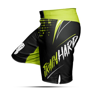 Short MMA en spandex en polyester bicolore personnalisé en vente chaude avec short BJJ MMA de coupe extensible à impression multigraphique aux meilleurs prix - Product Image 6