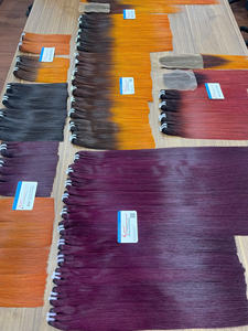 Venta al por mayor directo de fábrica SDD Vietnam hueso naranja pelo liso cutícula alineada extensiones de cabello hueso pelo liso - Product Image 4