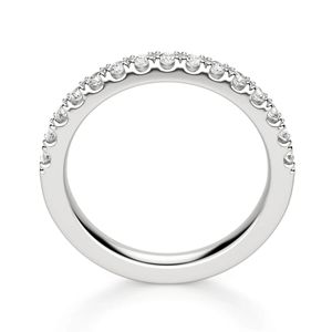 Round Diamond Half Eternity Band Para Mujer - Product Image 2