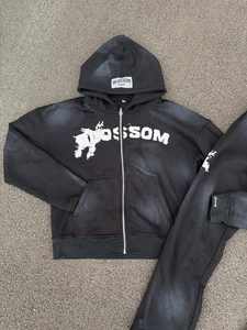 เสื้อฮู้ดสตรีทแวร์ผ้าฟลีซเนื้อนุ่ม ระบายอากาศ กันลม แห้งเร็ว สไตล์วินเทจฟอกสี ผลิตตามสั่ง ขายส่ง ผ้าฝ้ายแท้ 100% - Product Image 6