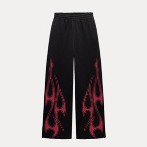 2026 Men's 100% Cotton Sweatpants Custom All-<b>Over</b> DTG Print Camouflage Baggy Wide Leg Multi-Pocket Street Flat Baggy Pants - Product Image 6