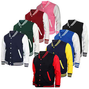 OEM Custom Chenille Embroidery Leather Sleeve wholesale high quality trending Baseball Letterman CollegeBaseballjacket for men - Product Image 6