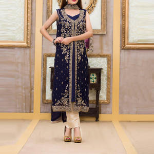 ชุดแต่งงานปากีสถานซาลวาร์คามีซดีไซน์ใหม่สำหรับผู้หญิงชุดแต่งงานปักตามสั่ง - Product Image 3