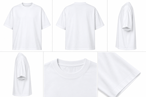 Camiseta blanca extragrande para hombre, ropa deportiva informal, manga corta, cuello redondo, algodón sólido. - Product Image 6