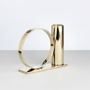 Metal Candle Holder <b>With</b> <b>Mirror</b> Base Ideal For Dining <b>Table</b> Centerpiece And Wedding Event Decorations - Product Image 4