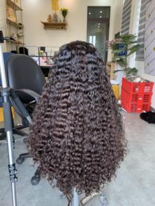 Raw vietnamita birmano Pelo Rizado pelo vietnamita cruda Peluca de cabello humano al por mayor - Product Image 5