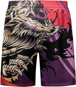 Gran oferta de pantalones cortos deportivos informales para hombre, 100% de poliéster, cintura media, ajuste holgado, patrón sólido, cierre de cintura elástica, servicio OEM disponible - Product Image 6