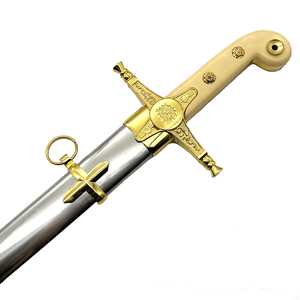 TS4R Collection Européenne, Style Inspiré d'Épée, Sabre de Commandement Doré, Accessoire de Film pour Costumes et Fins Décoratives - Product Image 3