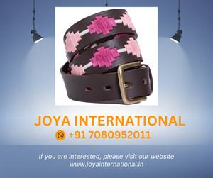 โปโลเข็มขัด Pampa Cross Berry/ชมพู/ขาวเข็มขัดโปโลหนังแท้เข็มขัดหนังขี่ม้าสำหรับผู้ชาย - Product Image 2