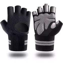 Gants d'haltérophilie personnalisés pour l'entraînement en salle de sport Gants d'entraînement physique pour hommes femmes Poignet rembourré pour l'entraînement - Product Image 6