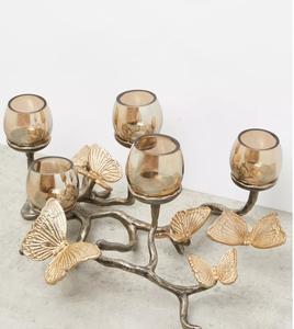 ตกแต่ง 5-Votive เชิงเทียนยุโรปสไตล์โบราณตารางหัตถกรรมตกแต่งบ้านเชิงเทียน - Product Image 1