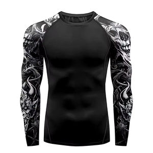 T-shirt de compression à manches courtes, respirant, anti-transpiration, conçu pour le MMA, le grappling, rashguard - Product Image 1