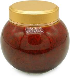 Red <b>Keepsake</b> Urn Human or <b>Pet</b> Small <b>Ashes</b> Urn Handmade Ceramic Double Alloy Sealing Lid with Woodgrain Box - Product Image 1