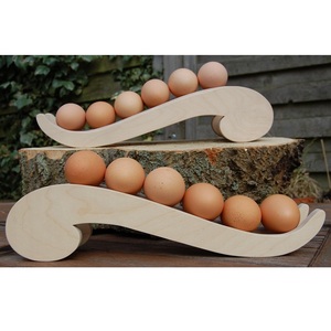 ชั้นวางไข่ไม้ที่เป็นมิตรกับสิ่งแวดล้อมทำจากวัสดุที่ยั่งยืนเหมาะสำหรับแนวคิดการตกแต่งห้องครัวที่เรียบง่ายและทันสมัย - Product Image 1