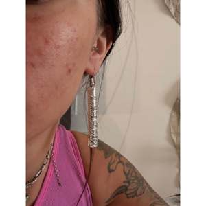 Pendientes Colgantes de Plata de Ley Hechos a Mano por Artesanos Navajo, Diseño Geométrico, Modernos, Religiosos, para Bodas, Fiestas, Regalos, con Perlas, Diamantes y Rubíes - Product Image 2